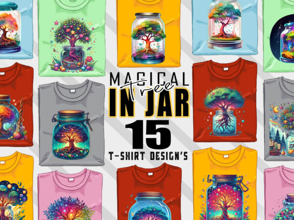 Abstract colourful terrarium t-shirt design bundle with 20 png & jpeg designs – download instantly retro vintage t-shirt