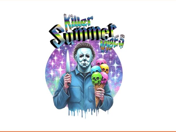 Killer summer vibes michael myer png t shirt vector art