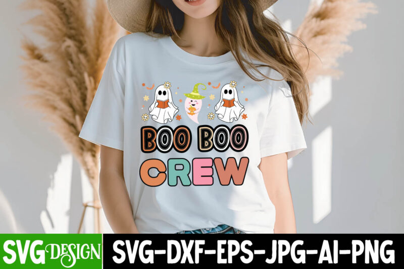 Boo Boo Crew T-Shirt Design, Boo Boo Crew Sublimation PNG, SVGs,quotes-and-sayings,food-drink,print-cut,on-sale,Halloween t-shirt design