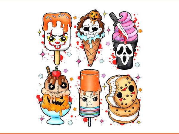 Horror halloween summer popsicle png graphic t shirt