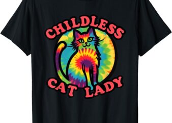 2024 Childless Cat Lady Design Ladies is Voting Kamala Elect T-Shirt