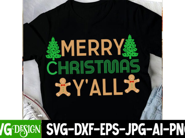 Merry christmas y’all t-shirt design, merry christmas y’all svg design, christmas t-shirt design, christmas t-shirt design bundle, christmas