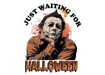 Just Waiting For Halloween Michael Myers PNG