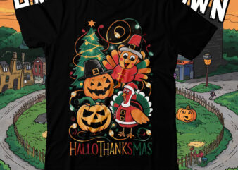 Hallothanksmas t-shirt design,Halloween t-shirt design,halloween,Halloween t-Shirt Design bundle,Happy helloween t-shirt design,helloween