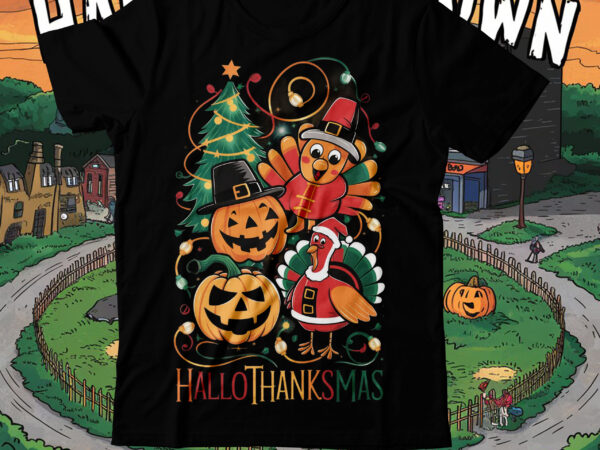 Hallothanksmas t-shirt design,halloween t-shirt design,halloween,halloween t-shirt design bundle,happy helloween t-shirt design,helloween