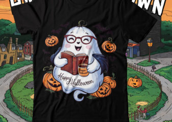 Happy Halloween T-Shirt Design, Happy Halloween illustation Design, Happy Halloween T-shirt Design, halloween halloween,horror,nights hallow