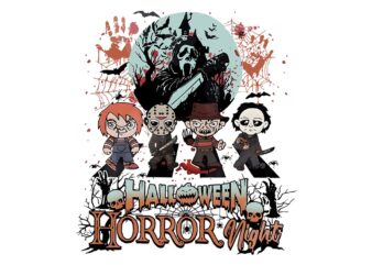 Halloween Horror Night PNG graphic t shirt