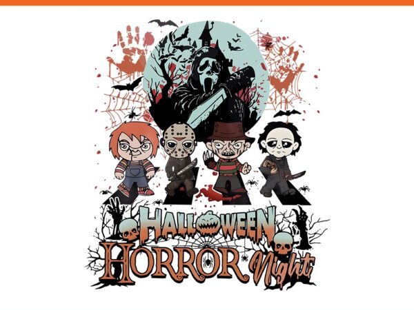 Halloween horror night png graphic t shirt