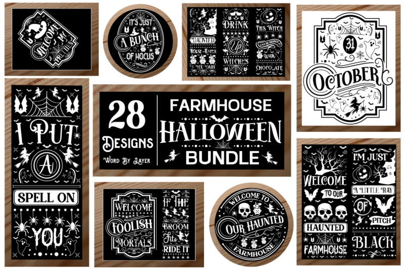 Farmhouse Halloween Mega Bundle, Halloween Big Bundle, Halloween Gift Idea SVG, Halloween Mega Bundle, Halloween Clipart, Halloween Cut file