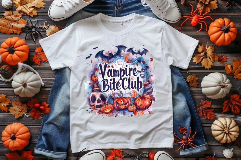 Scary Halloween Sublimation Bundle, Halloween T-Shirt Design Bundle