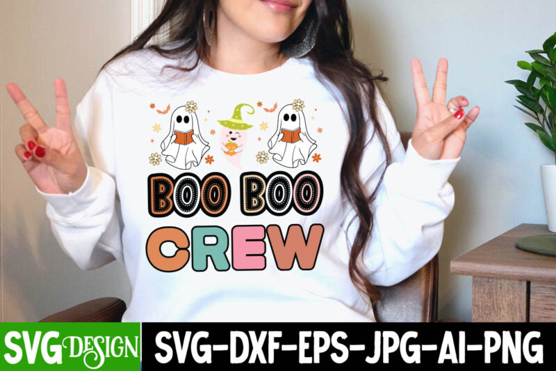 Boo Boo Crew T-Shirt Design, Boo Boo Crew Sublimation PNG, SVGs,quotes-and-sayings,food-drink,print-cut,on-sale,Halloween t-shirt design