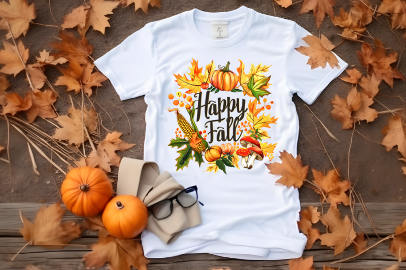 Fall Autumn Season Sublimation Bundle, Fall T-Shirt Design