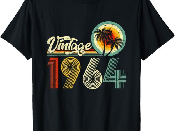 60 years old gifts vintage born in 1964 retro 60th birthday t-shirt