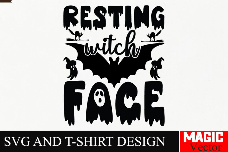 Resting With Face SVG Cut File,Halloween welcome svg, spooky svg, ghost svg, Halloween svg bundle, Halloween clipart, funny halloween svg,Ha