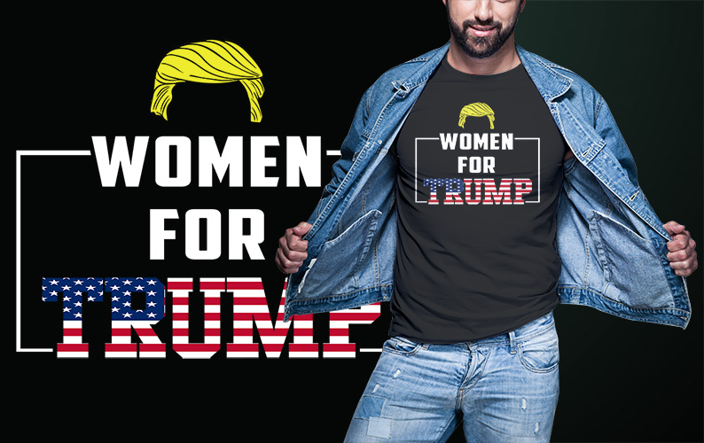 30 DONALD TRUMP FOR PRESIDENT TSHIRT DESIGN BUNDLE