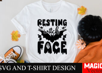 Resting With Face SVG Cut File,Halloween welcome svg, spooky svg, ghost svg, Halloween svg bundle, Halloween clipart, funny halloween svg,Ha t shirt design online