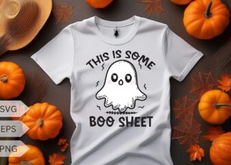 This Is Some Boo Sheet Ghost Retro Halloween Funny Halloween T-Shirt design vector, halloween, funny, boo, sheet, ghost, retro, vintage