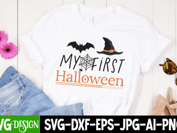 My first halloween t-shirt design, my first halloween svg design,halloween,halloween svg,halloween svg bundle,halloween svg cut file