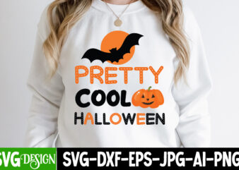 Prettu Cool Halloween T-Shirt Design, SVGs,quotes-and-sayings,food-drink,print-cut,on-sale,Halloween t-shirt design,halloween,Halloween