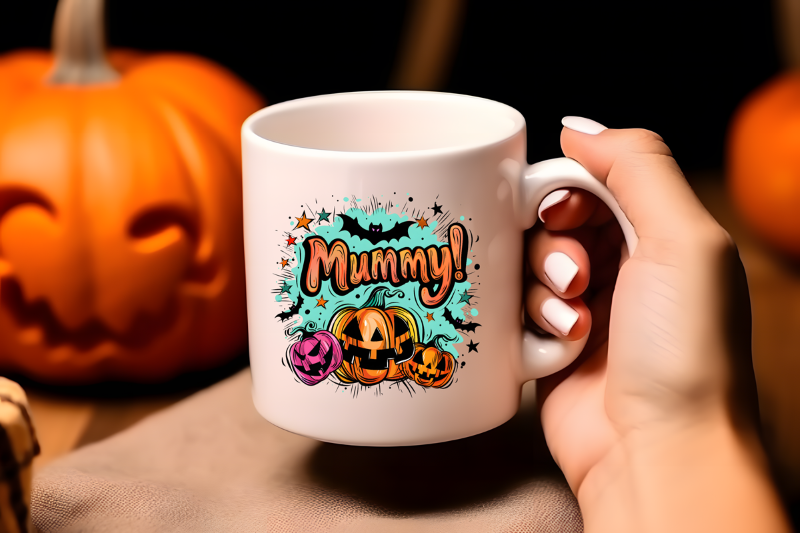 Retro Style Halloween Word Bubble Bundle, Halloween T-Shirt Designs