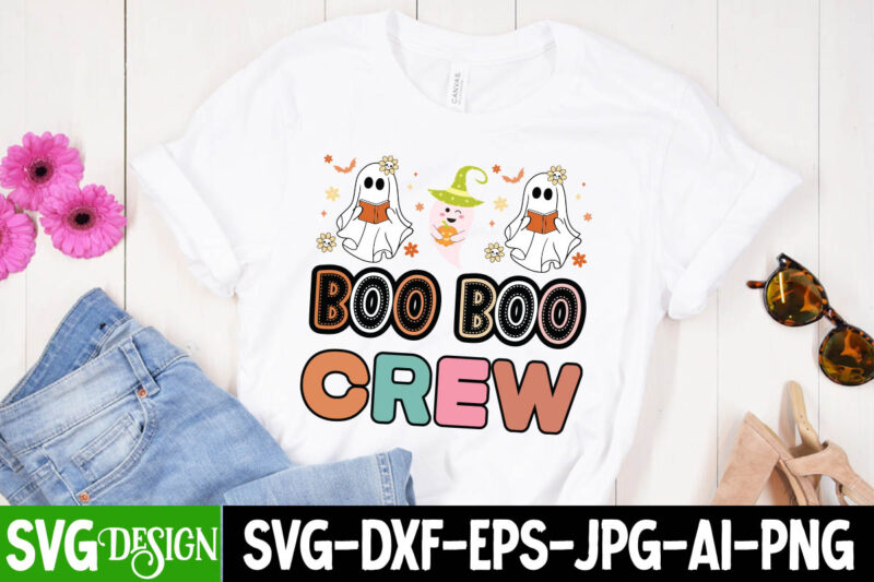 Boo Boo Crew T-Shirt Design, Boo Boo Crew Sublimation PNG, SVGs,quotes-and-sayings,food-drink,print-cut,on-sale,Halloween t-shirt design