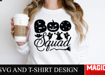 Boo Squad SVG Cut File,Boo Squad,Halloween welcome svg, spooky svg, ghost svg, Halloween svg bundle, Halloween clipart, funny halloween svg, t shirt template