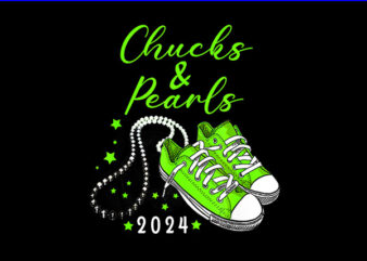 Chucks And Pearls 2024 PNG, Kamala Harris Sneakers PNG