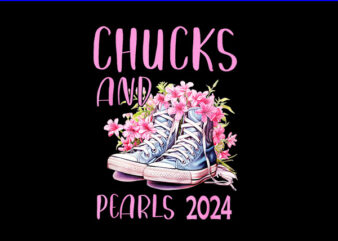 Chucks And Pearls 2024 PNG, Kamala Harris Sneakers PNG t shirt vector file