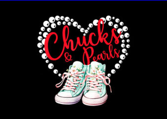 Chucks And Pearls 2024 PNG, Kamala Harris Sneakers PNG