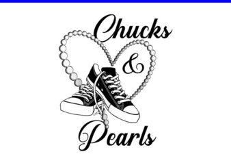 Chucks And Pearls I’M With Her Kamala 2024 PNG, Chucks And Pearls PNG t shirt vector file