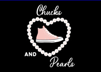 Chucks And Pearls 2024 PNG, Kamala Harris Sneakers PNG