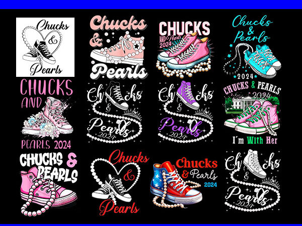 Bundle chucks and pearls 2024 kamala harris png t shirt template