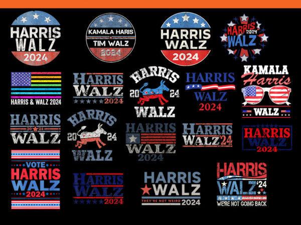 Bundle harris walz 2024 png, harris waltz 2024 png, harris waltz 2024 election kamala harris tim waltz 2024 png t shirt template