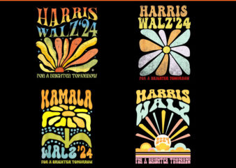 Kamala Harris 2024 For A Brighter Tomorrow PNG, Kamala Harris 2024 PNG