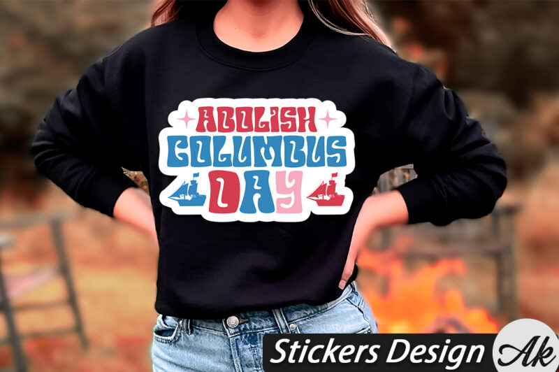 Abolish columbus day Stickers