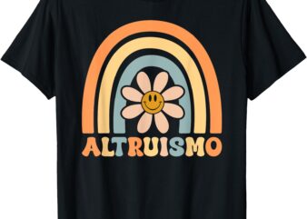 Altruismo Groovy Boho Rainbow Social Psychology Lover Daisy T-Shirt