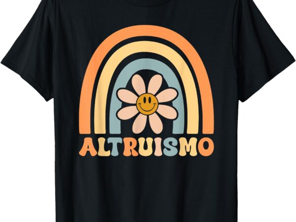 Altruismo groovy boho rainbow social psychology lover daisy t-shirt