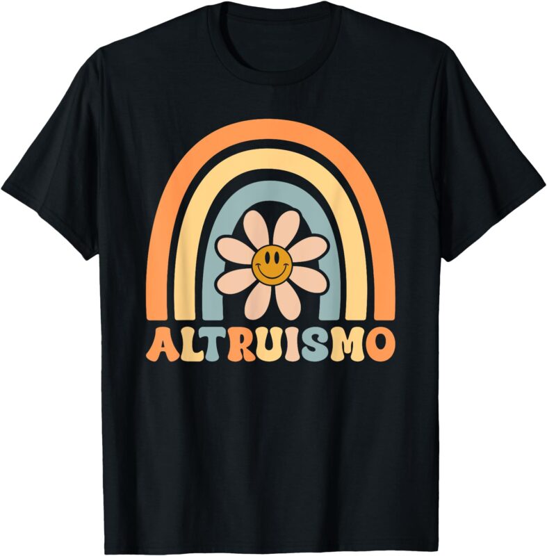 Altruismo Groovy Boho Rainbow Social Psychology Lover Daisy T-Shirt