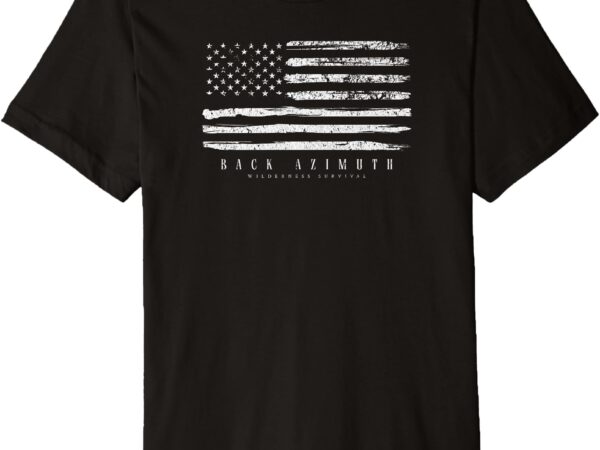 American flag – back azimuth premium t-shirt