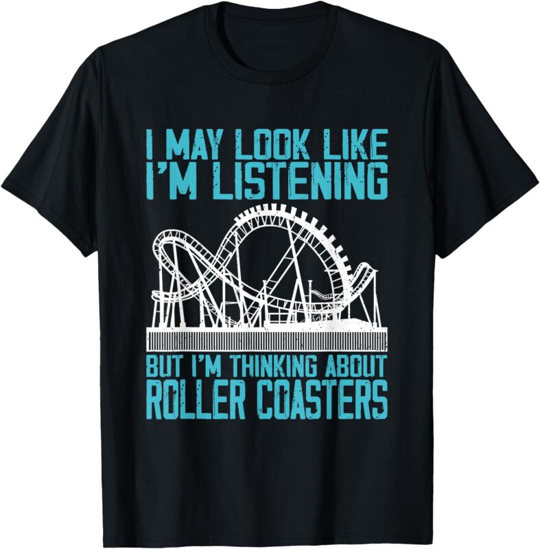 Amusement Park Riding Lover Funny Roller Coasters Rider T-Shirt