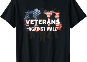 Anti Tim Walz Stolen Valor Veterans Against Walz T-Shirt