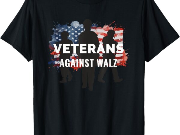 Anti tim walz stolen valor veterans against walz t-shirt