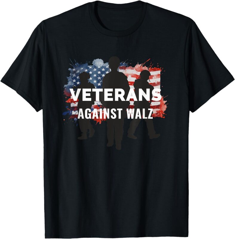 Anti Tim Walz Stolen Valor Veterans Against Walz T-Shirt