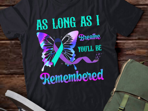 As long as i breathe you’ll be remembered butterfly lts-d t shirt vector