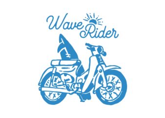 Wave Rider t shirt design for sale