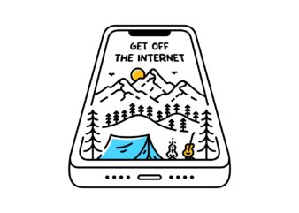 Get off the Internet 1 t shirt design template