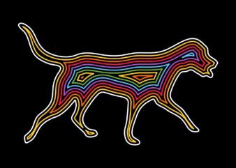 Rainbow Dog t shirt design online