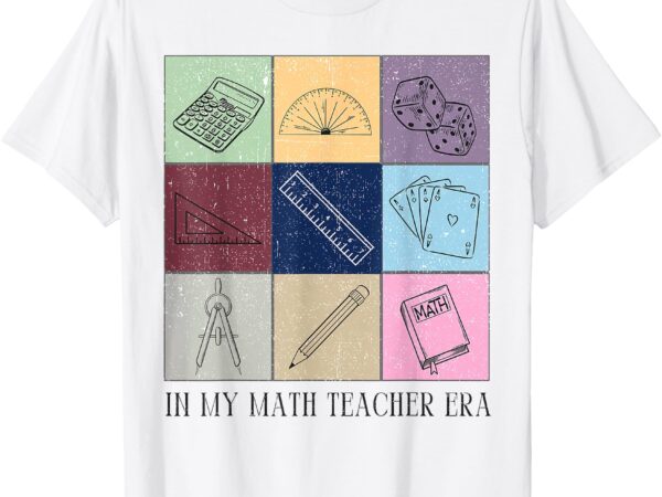 Back to school in my math teacher era retro math pi day t-shirt