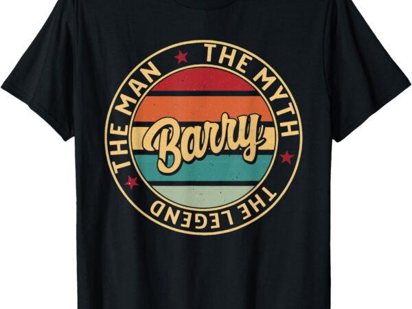 Barry the man the myth the legend vintage t-shirt