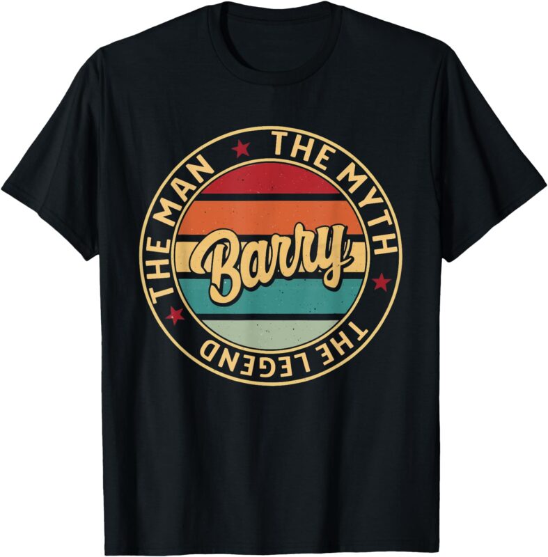 Barry The Man The Myth The Legend Vintage T-Shirt